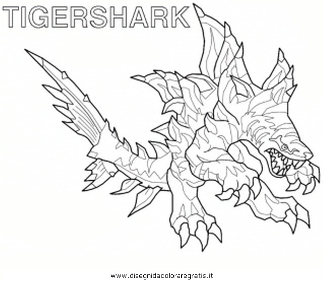 coloriage invizimals tigershark4