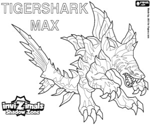 coloriage invizimals tigershark