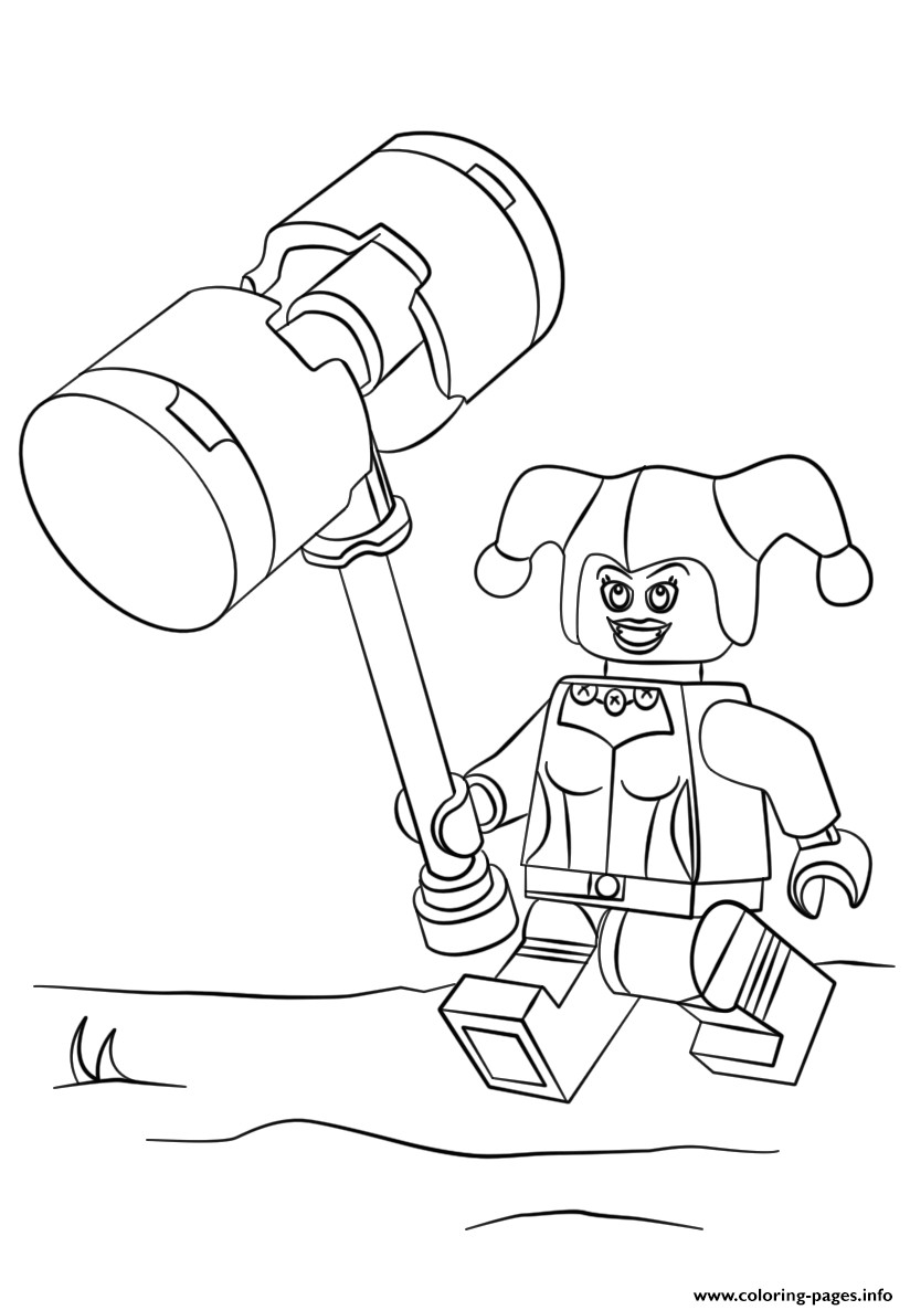 Coloriage Lego Harley Quinn Print Lego Harley Quinn Coloring Pages