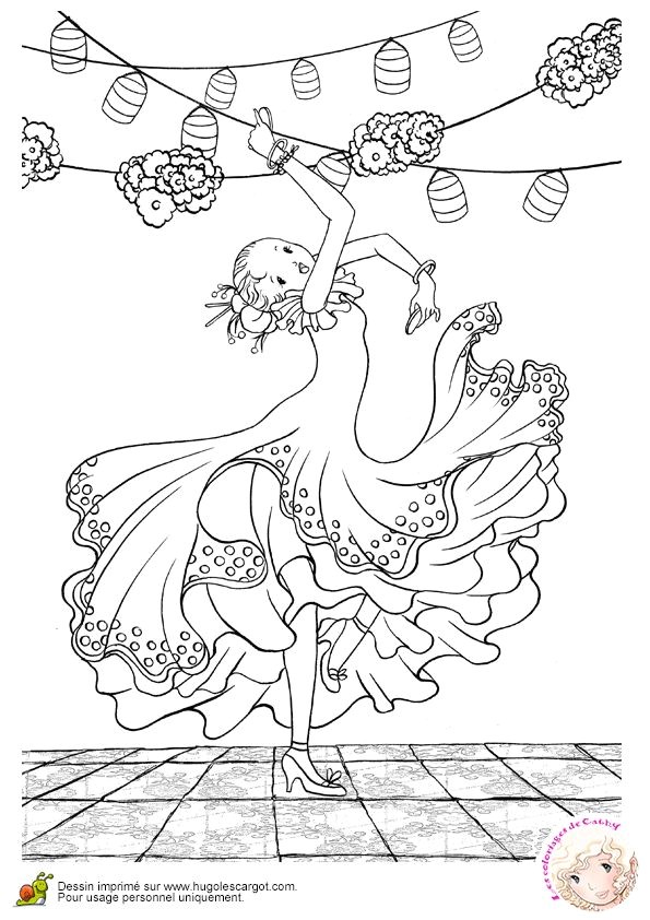 robe du monde Espagne hugo l escargot flamenco