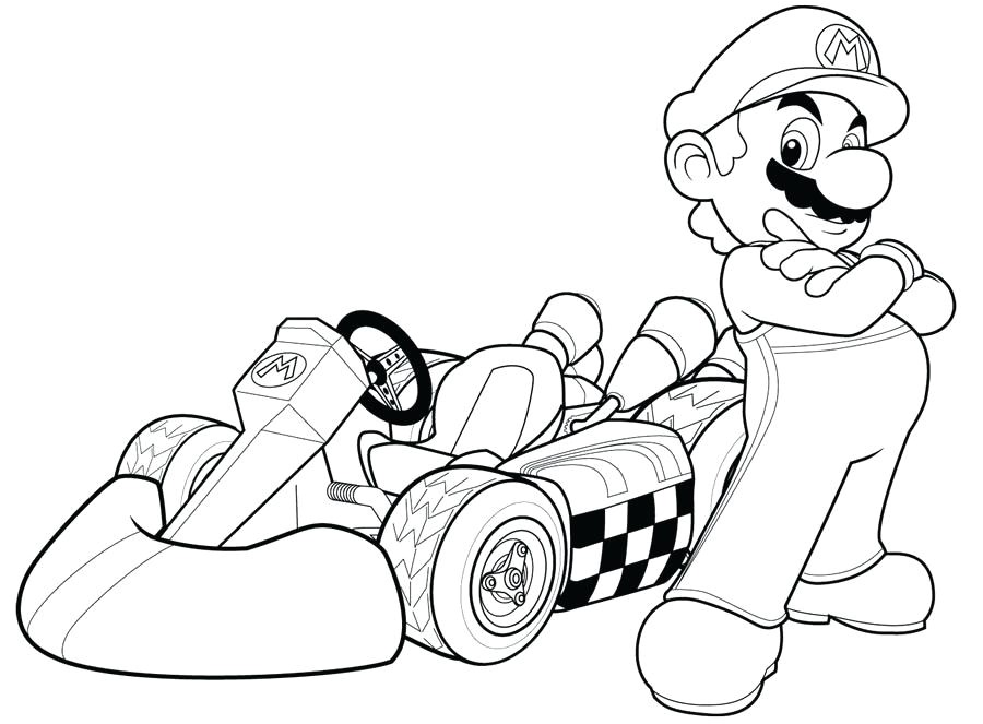 Coloriage De Mario A Imprimer Coloriage Mario Kart 8 Coloriage De Mario Bros Wii A Imprimer