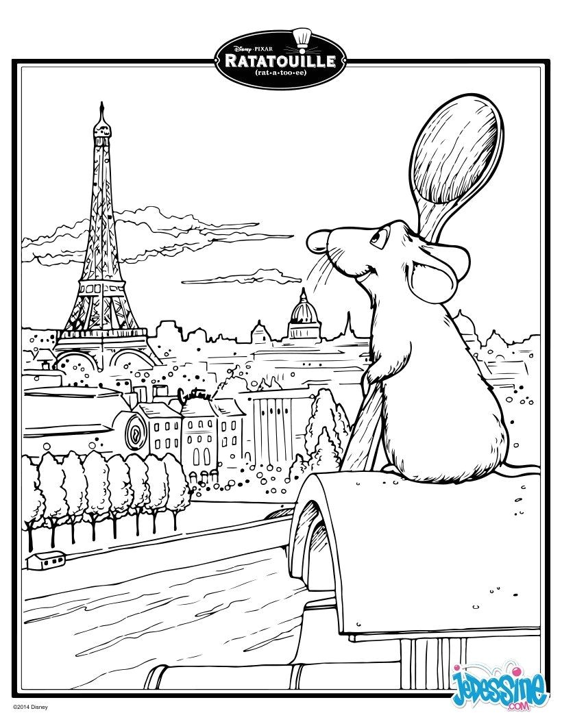 Coloriage Ratatouille Rémy