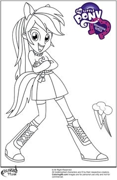 MLP Equestria Girls Coloring Pages Free Printable Coloring Pages for Kids