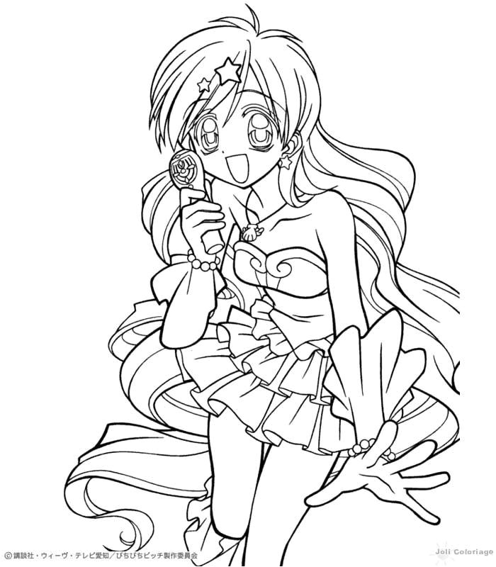 mermaid melody coloring pages