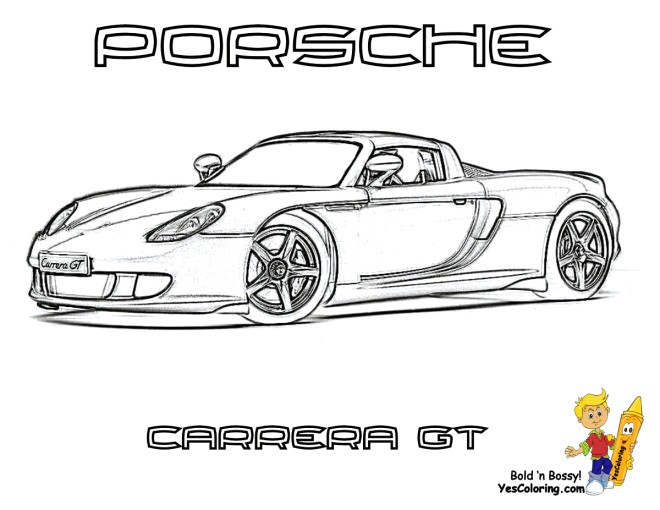 Autres coloriages Porsche gratuits   imprimer