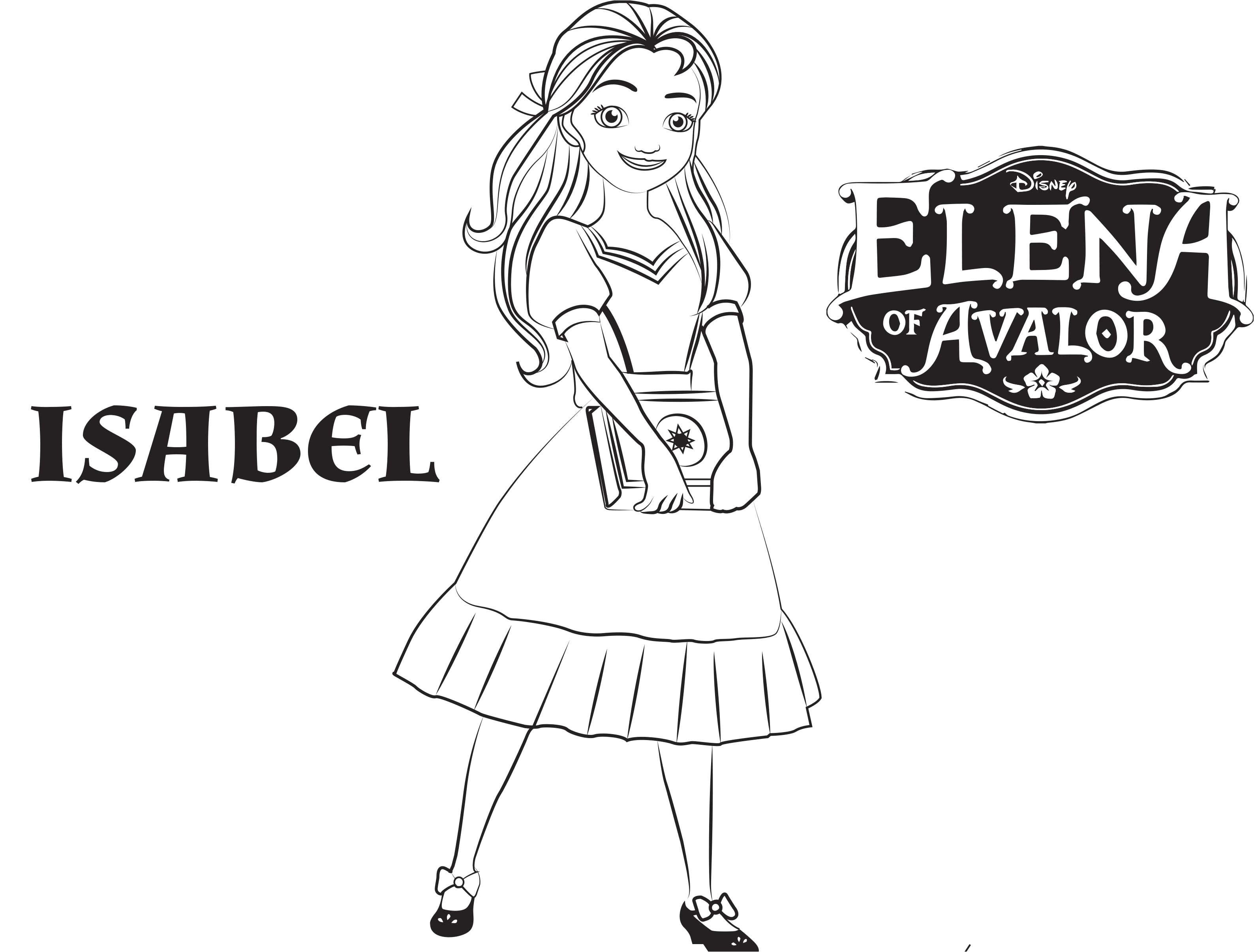 Disney s Elena of Avalor Coloring Pages Sheet Free Disney Printable Elena of Avalor Color Page