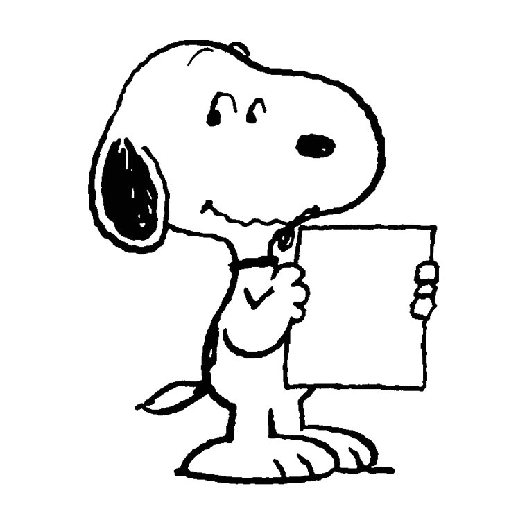 Coloring page Snoopy Cartoons 1 Printable coloring pages
