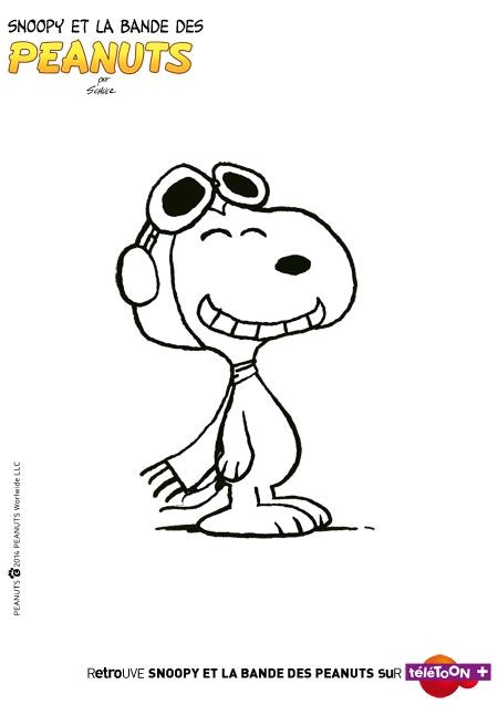 Coloriages Snoopy et la bande des Peanuts Snoopy Teletoon