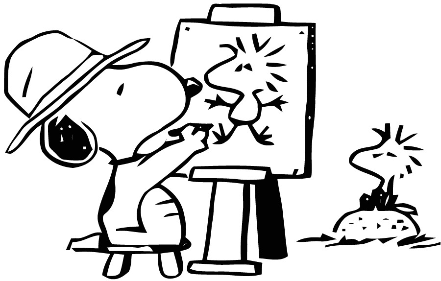 Atelier de coloriage de Ptitclic Coloriage Snoopy