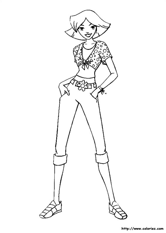 coloriage totally spies