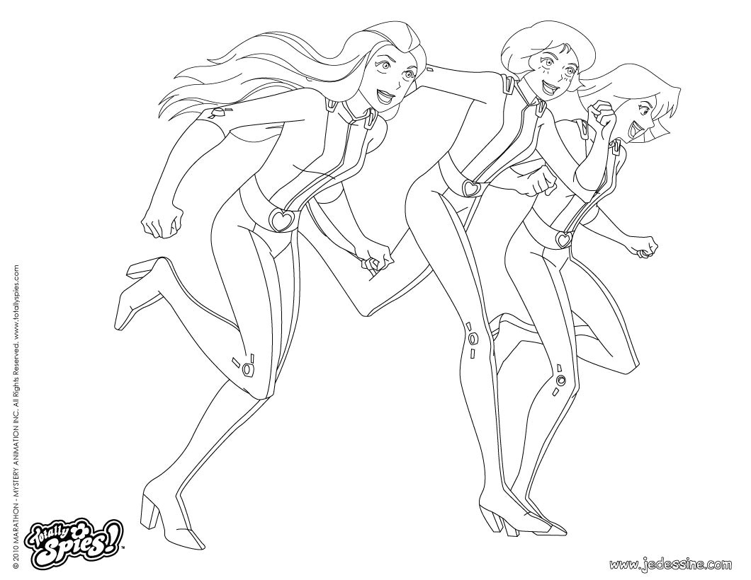 coloriage totally spies