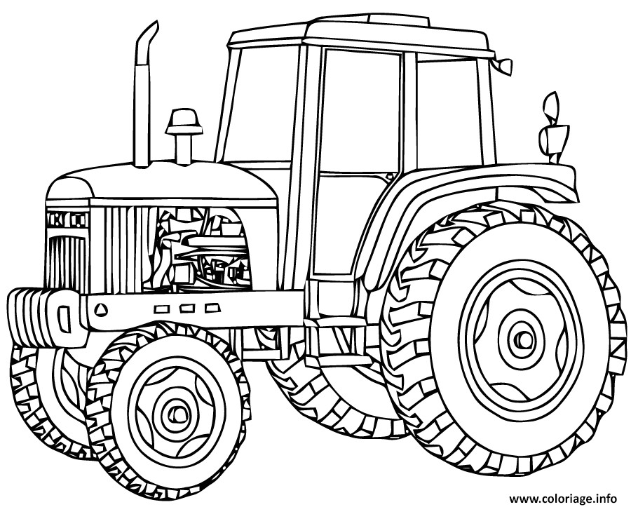 Coloriage tracteur 11 Dessin   Imprimer