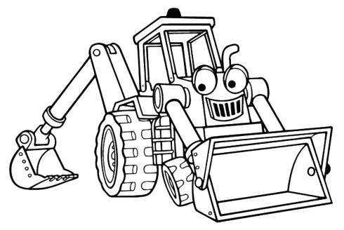 image photo1 tracteur tom pelle mecanique dessin
