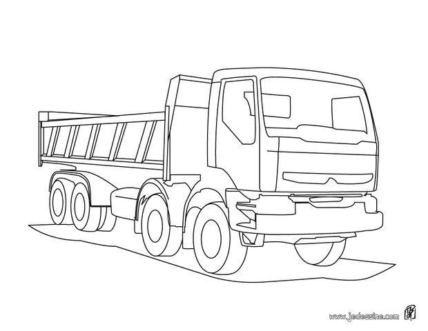 coloriage d un camion de chantier 3f9