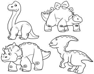 Cute Dinosaur Drawing 2015 Sunson · Coloriage EnfantDessin