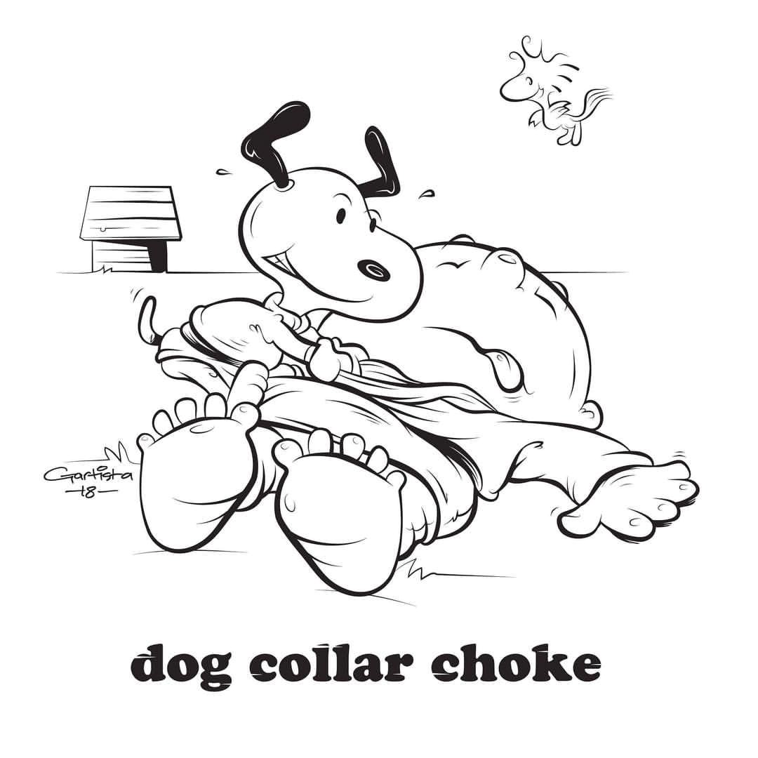Dog Collar Choke yearofthedog 2018 chinesenewyear character bjj artbygartista