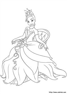 Disney Princess Tiana Coloring Pages Casual Crafter