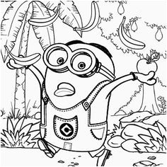 Minions despicable me 2 kids costume fruit banana tropical minion coloring pictures for preschool