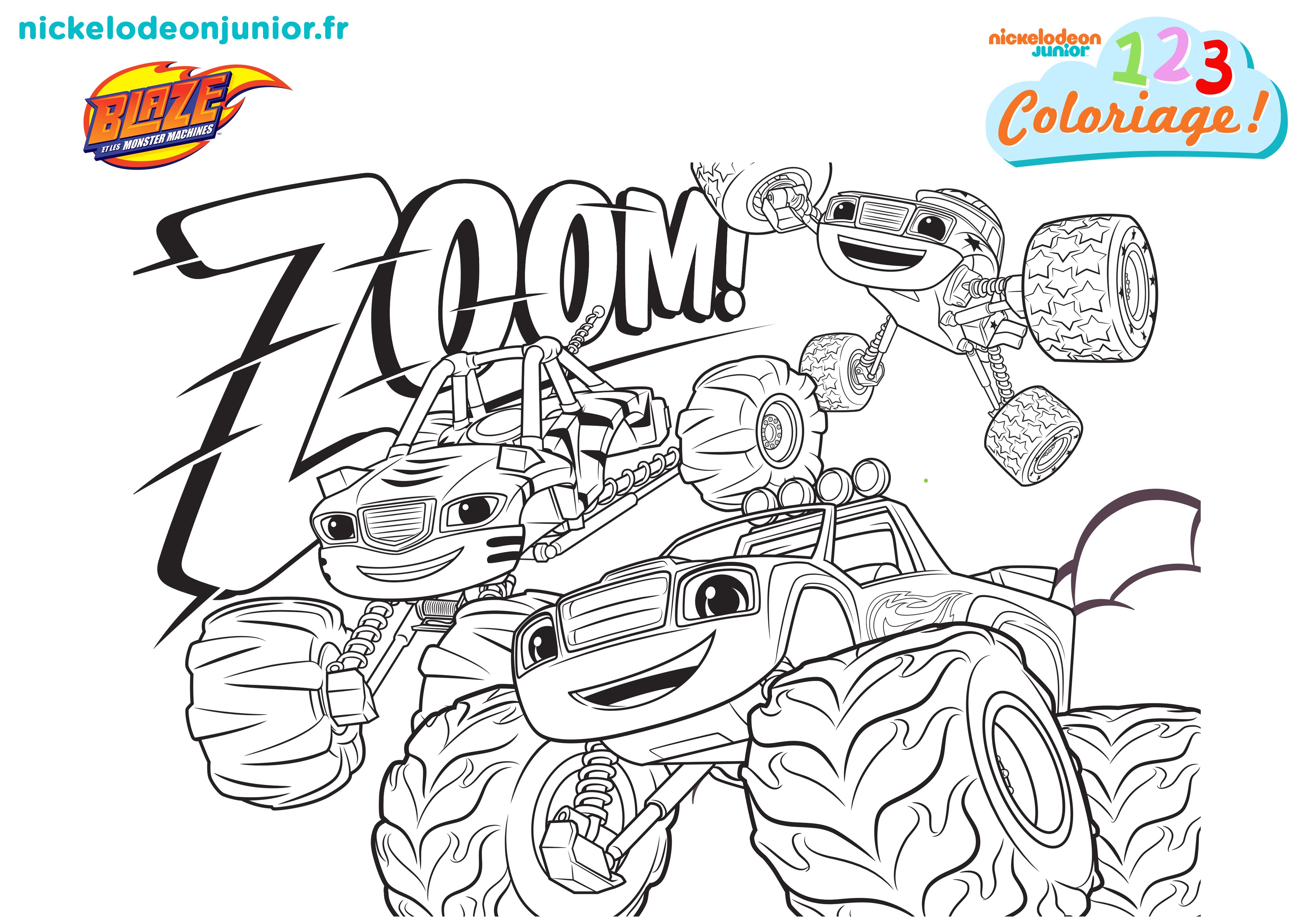 Coloriage Blaze et les Monster Machines