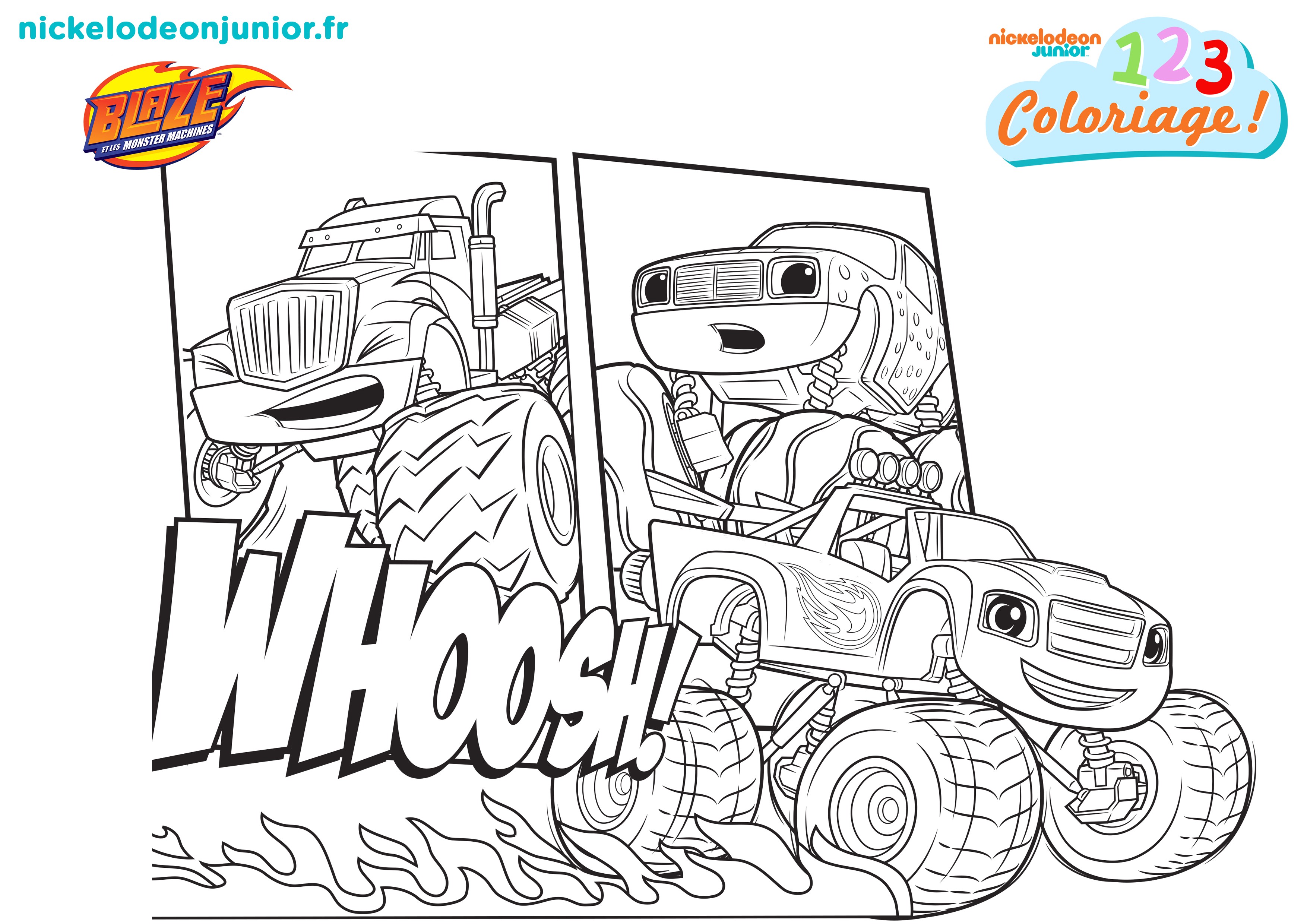 Coloriage Blaze et les Monster Machines