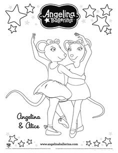 Angelina Ballerina Coloring Pages 4