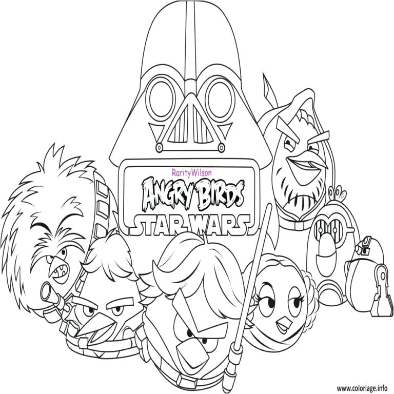 coloriage angry birds star wars 8 dessin avec coloriage star wars taclaccharger limage de coloriage angry