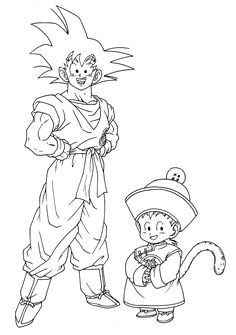 Coloriage Dragon Ball Z Les beaux dessins de Dessin Animé   imprimer et colorier