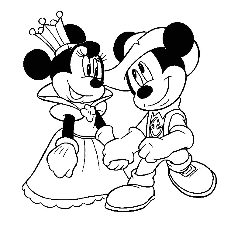 Dessin Image de mickey mouse a imprimer et colorier