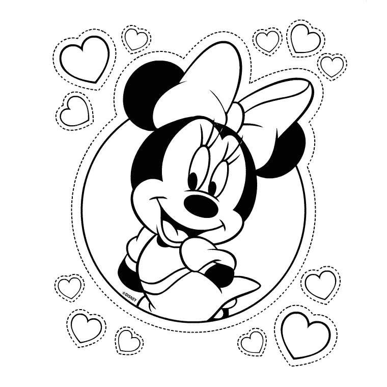 coloriage minnie mouse