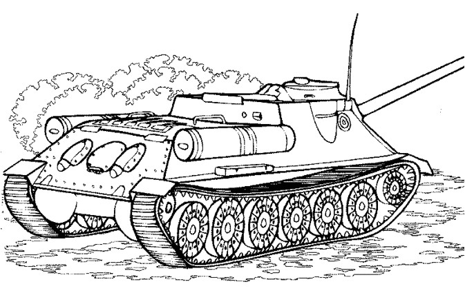 Coloriage A Imprimer Tank Militaire | danieguto.net