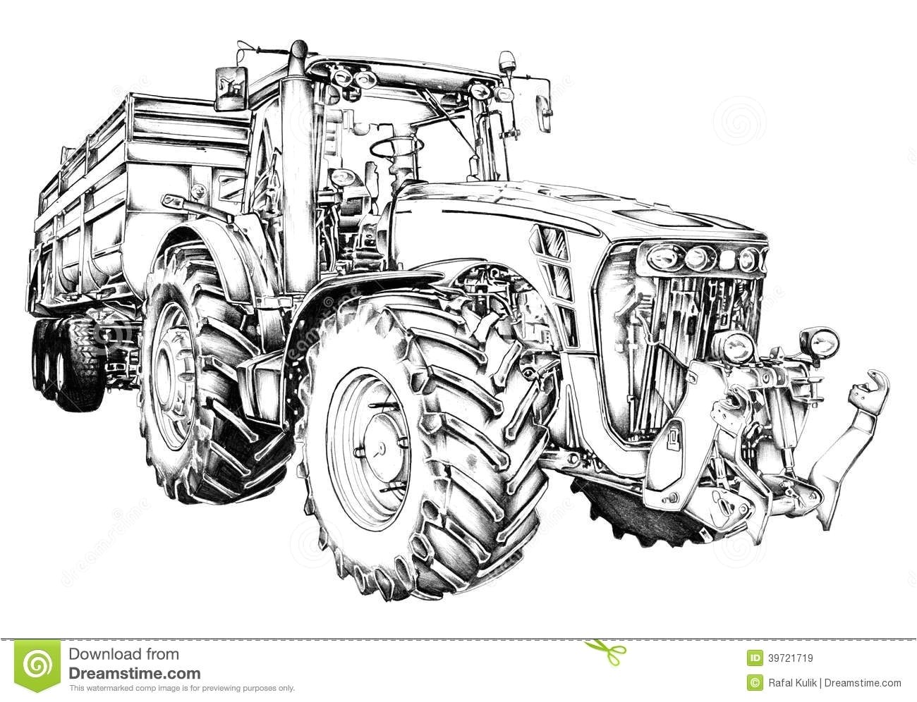 A Imprimer Download Coloriage Dessin D art D illustration De Tracteur Agricole Illustration se rapportant Tracteur