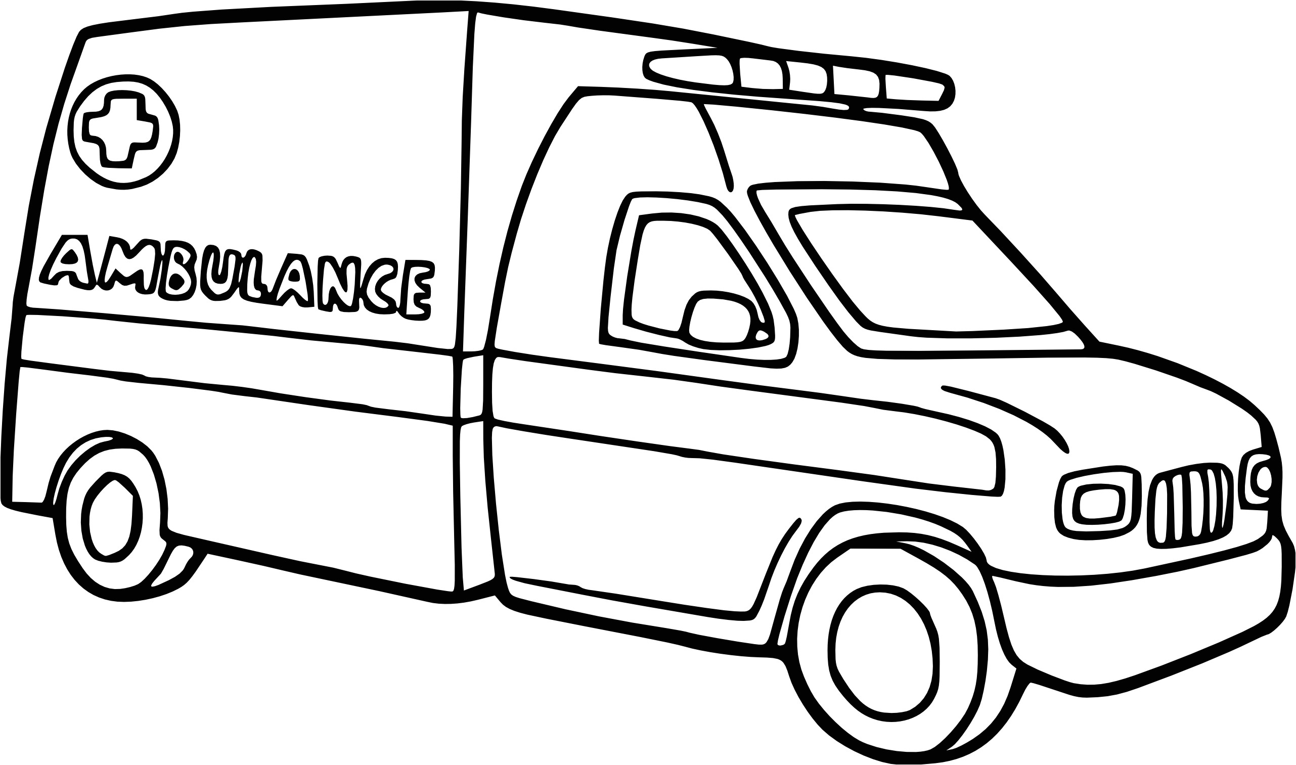 Coloriage ambulance et dessin   imprimer