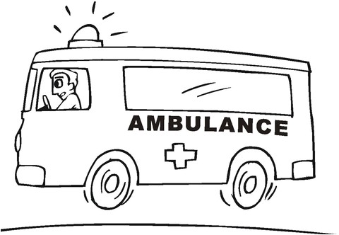 Ambulance Coloriage