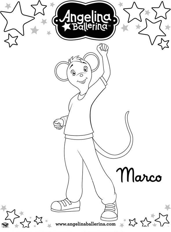 Angelina Ballerina Coloring Pages 9