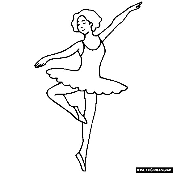  Free Ballerina and Ballet Dancer Coloring Pages Color in this picture of a Ballerina and others with our library of online coloring pages