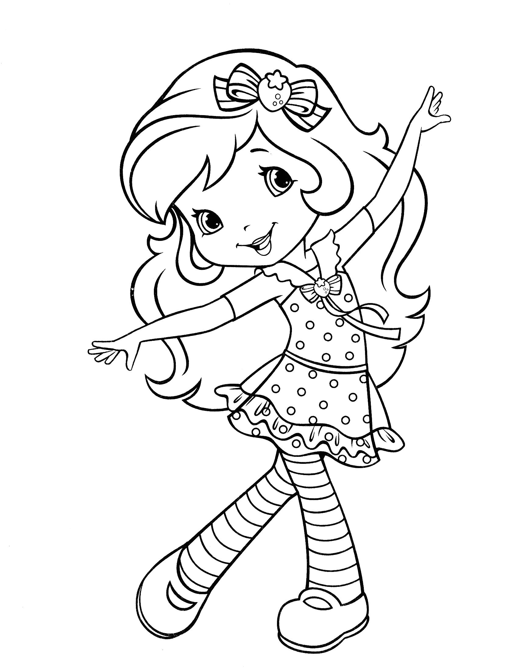 strawberry shortcake coloring pages Pesquisa Google