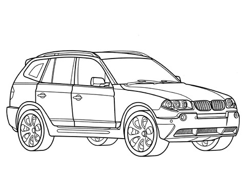 BMW X3 Coloriage