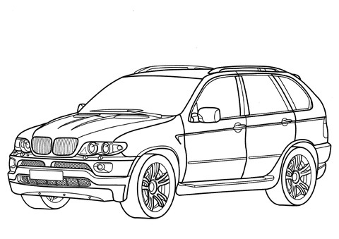 BMW X5 Coloriage