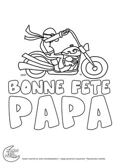 Coloriage Bonne Fete Papa Moto 103 Best Papa Pere Images On Pinterest