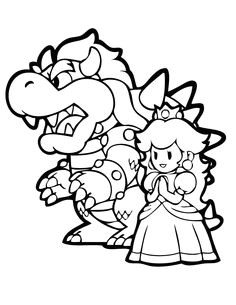 zombie bowser Colouring Pages page 2
