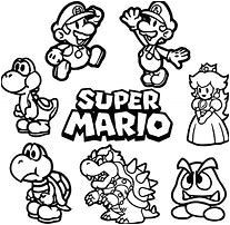 Résultat d images pour coloriage mario