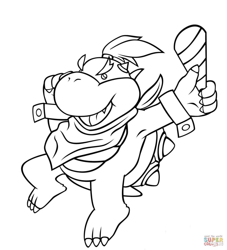 Coloriage Bowser Squelette Bowser Jr Drawing at Getdrawings | danieguto