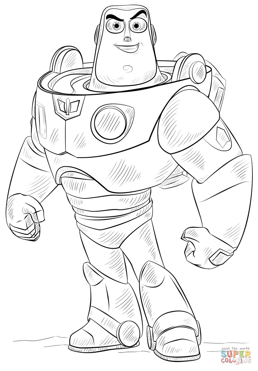 the Buzz Lightyear coloring