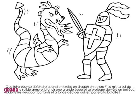 29 Superbe Concept Dessin De Dragon Et Chevalier