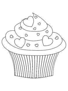 Coloriage De Cupcake Facile Cupcake Paige S 10th Birthday Pinterest