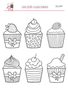 coloriage cupcake   imprimer