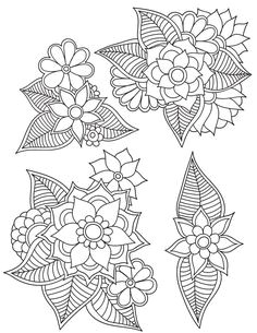 Mandalas fleurs dessin coloriage pour les grands