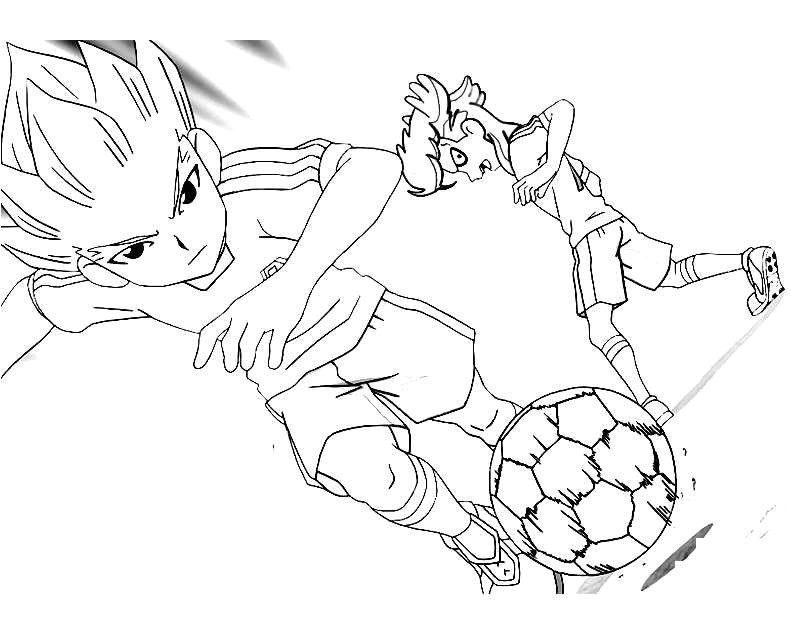 Inazuma Eleven coloring page to print and color