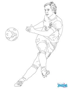 Coloriage du joueur de foot Frank Lampard  imprimer gratuitement ou colorier en ligne sur