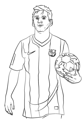 Lionel Messi Coloriage